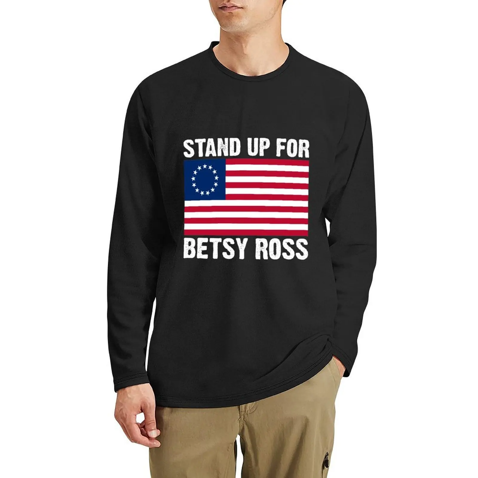 Stand Up For Betsy Ross Flag Long T-Shirt kawaii clothes oversized t shirts vintage clothes mens cotton t shirts
Stand Up For Betsy Ross Flag Long T-Shirt kawaii clothes oversized t shirts vintage clothes mens cotton t shirts
