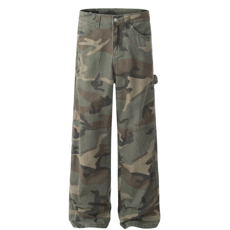 Men's high street fashion trend sports style outdoor functional camouflage camouflage pocket loose straight tube workwear pants
Men's high street fashion trend sports style outdoor functional camouflage camouflage pocket loose straight tube workwear pants