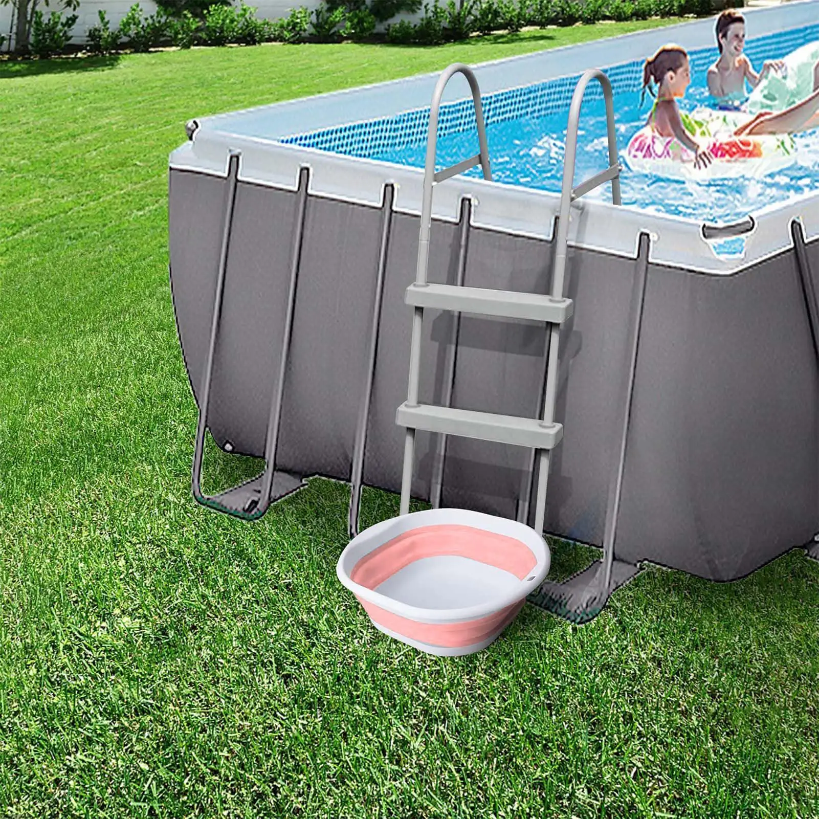Portable Folding Foot Bath for Pool Entrance 36.5*33.5cm Foldable Foot Bath Bucket Pool Cleaning Accessories
Portable Folding Foot Bath for Pool Entrance 36.5*33.5cm Foldable Foot Bath Bucket Pool Cleaning Accessories