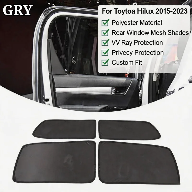 window screen For Toyota Hilux 2015-2023 rear window rear window sunshade sunscreen screen Trim exterior Accessories
window screen For Toyota Hilux 2015-2023 rear window rear window sunshade sunscreen screen Trim exterior Accessories