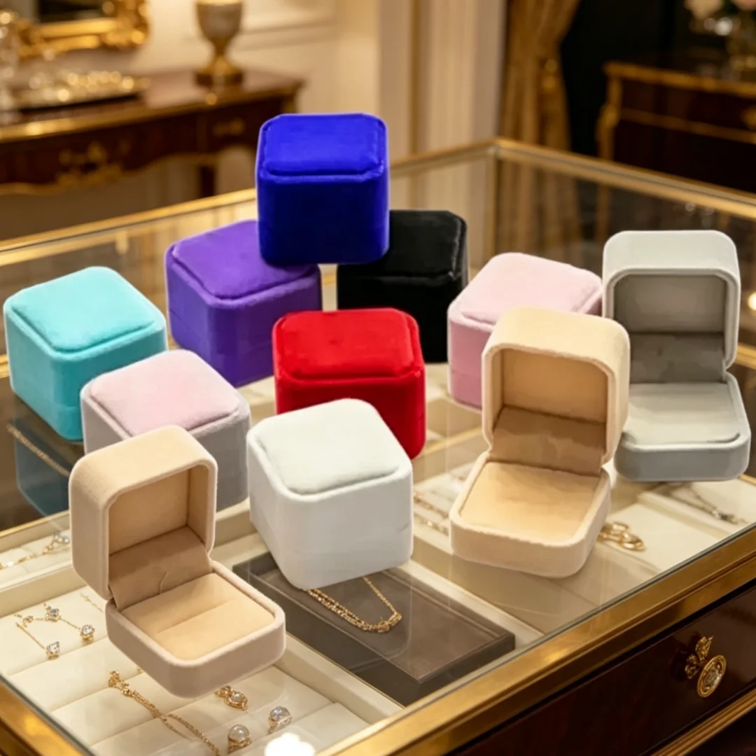 Fashion Flannel Black Red Blue Pink Gery Jewelry Necklace Wedding Ring Box Wedding Holidays New Year Gift Packaging Storage Box
Fashion Flannel Black Red Blue Pink Gery Jewelry Necklace Wedding Ring Box Wedding Holidays New Year Gift Packaging Storage Box
