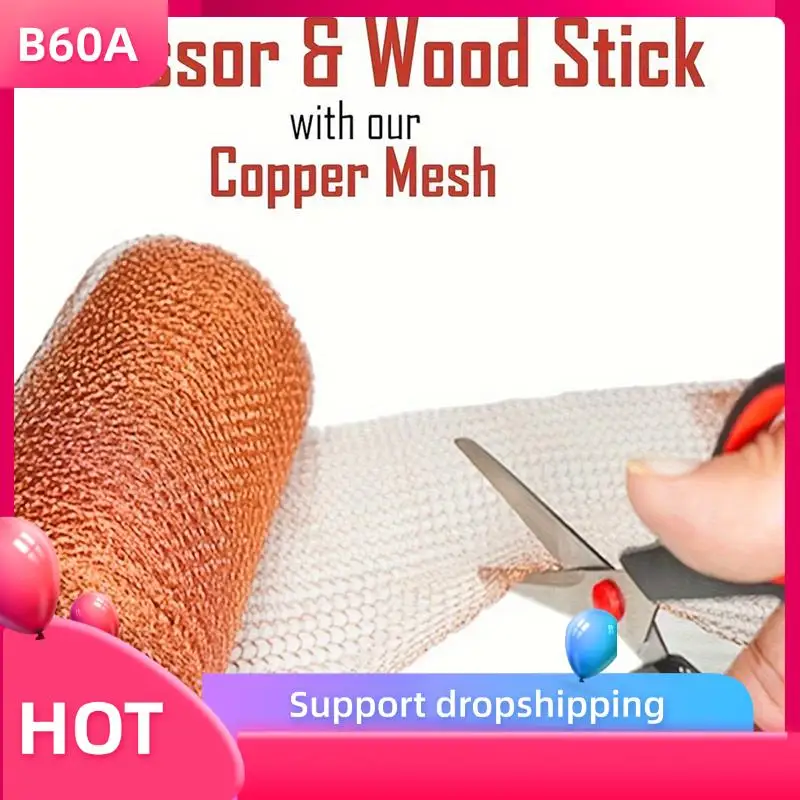 B60A 3Pcs 12.7Cmx3meter Copper Knitted Wire Mesh Rustproof Copper Mesh Roll For Rodent Copper Mesh For Garden House Ideal DIY
B60A 3Pcs 12.7Cmx3meter Copper Knitted Wire Mesh Rustproof Copper Mesh Roll For Rodent Copper Mesh For Garden House Ideal DIY