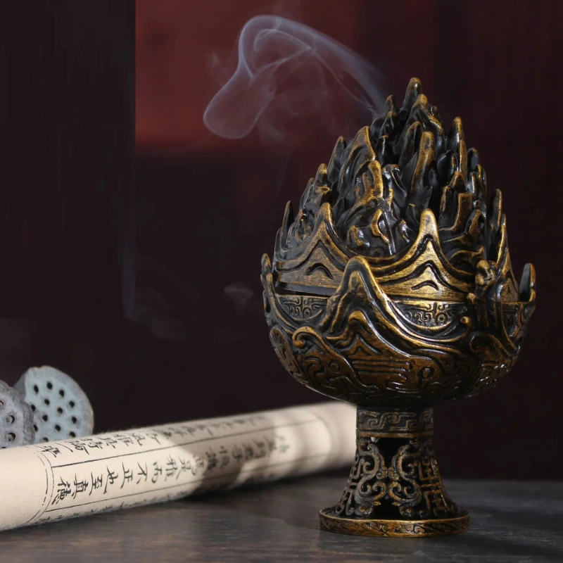 Высококачественная большая подставка для благовоний Boshan из сплава, настольное украшение для дома
Высококачественная большая подставка для благовоний Boshan из сплава, настольное украшение для дома