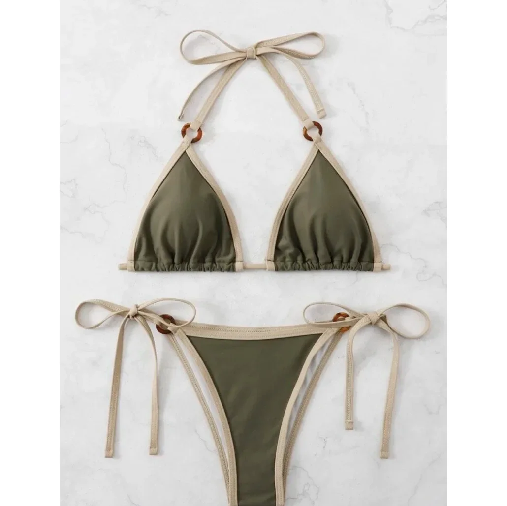 2026 Solid Color Sexy Bikini Set – Women’s Spaghetti Strap Two-Piece Swimsuit
2026 Solid Color Sexy Bikini Set – Women’s Spaghetti Strap Two-Piece Swimsuit