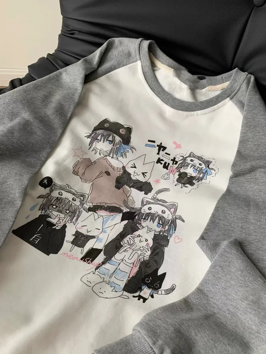 Japanese Harajuku Sweet Cartoon Anime Aesthetics T-shirt Y2k Gothic Flare Sleeve Lace Grunge Tees Sweatshirt Top Kawaii Pullover
Japanese Harajuku Sweet Cartoon Anime Aesthetics T-shirt Y2k Gothic Flare Sleeve Lace Grunge Tees Sweatshirt Top Kawaii Pullover