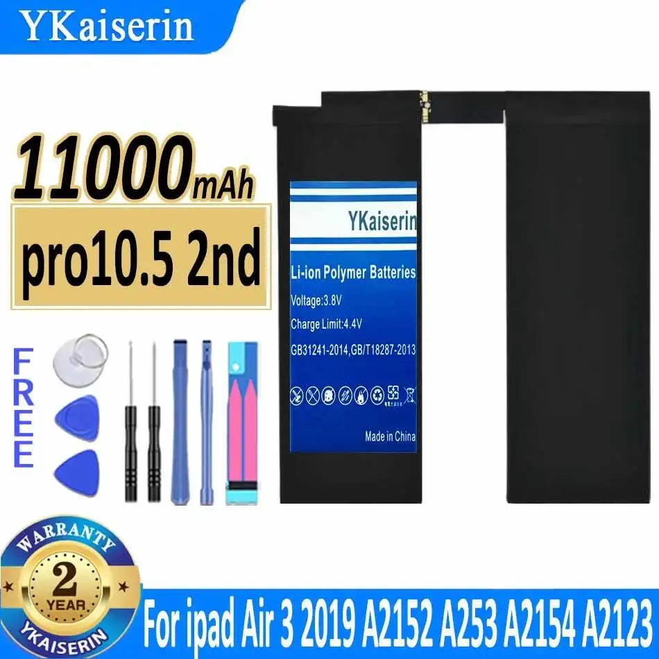 Reliable Power Supply 11000mAh Tablet Battery Fast Charging For Apple iPad Air 3 2019 pro10.5 2nd A2152 A253 A2154 A2123
Reliable Power Supply 11000mAh Tablet Battery Fast Charging For Apple iPad Air 3 2019 pro10.5 2nd A2152 A253 A2154 A2123