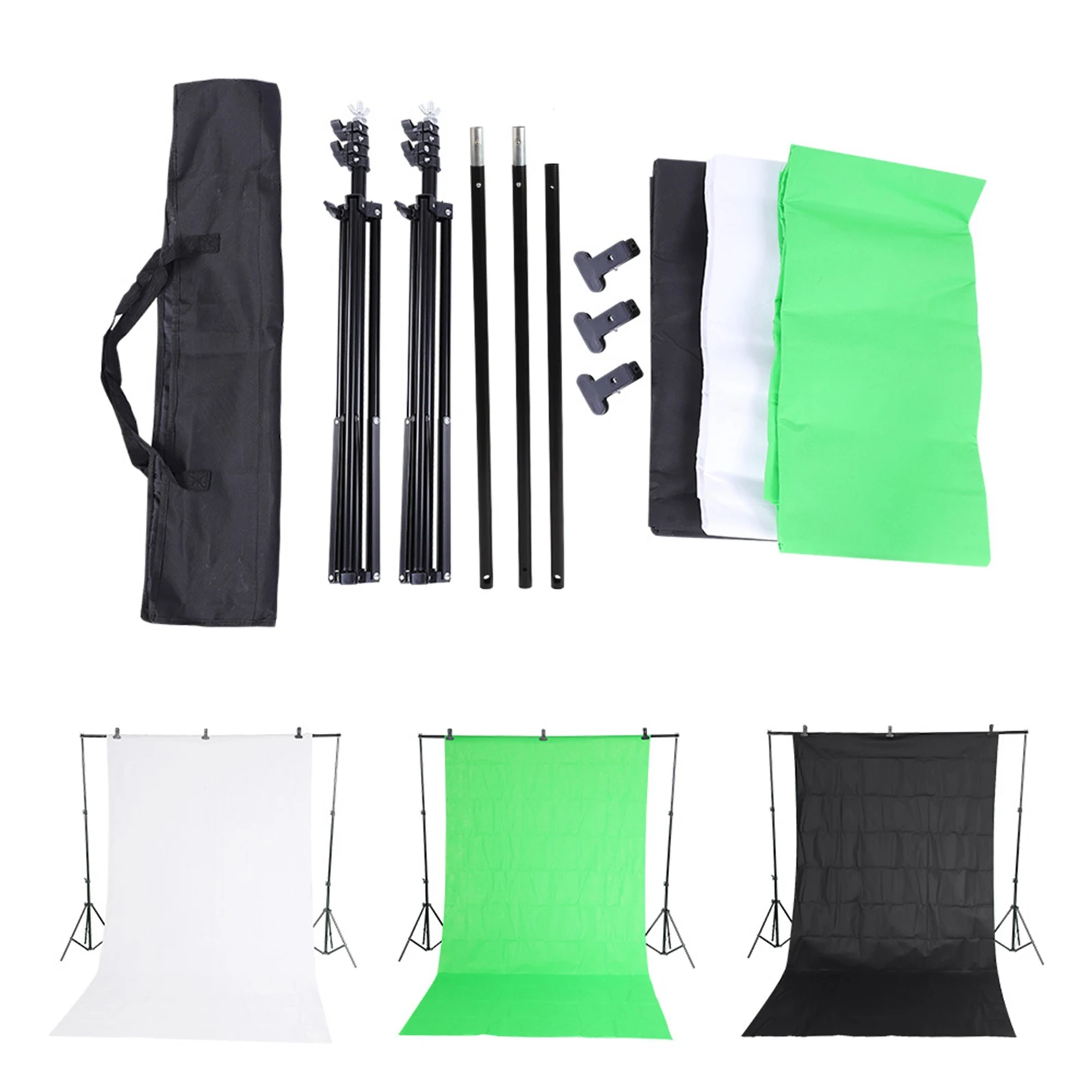 2*2m Photography Chromakey Backdrop Studio Stand Background Clamp Kit Photography Backdrop Studio Background Chromakey Backdrop
2*2m Photography Chromakey Backdrop Studio Stand Background Clamp Kit Photography Backdrop Studio Background Chromakey Backdrop