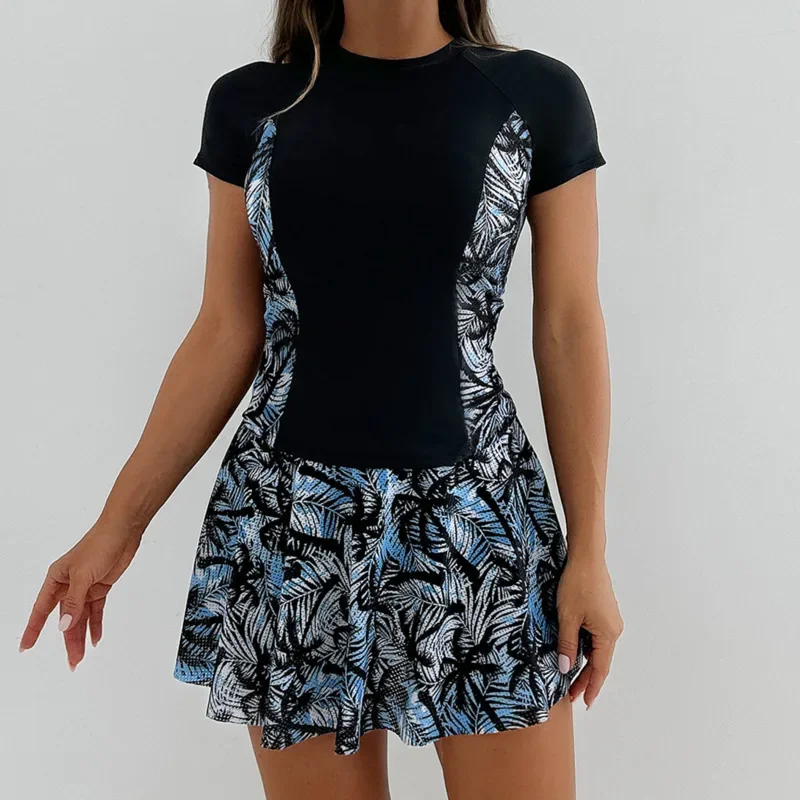Black Print Swimsuit With Skirt Female Swimwear Push Up For Beach Swim Wear Two-Piece Bathing Suits Pool Women's Swimming Suit
Black Print Swimsuit With Skirt Female Swimwear Push Up For Beach Swim Wear Two-Piece Bathing Suits Pool Women's Swimming Suit