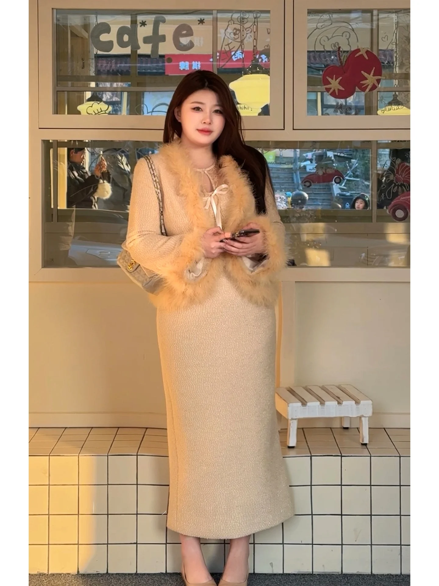Thickened Autumn Winter Dress for plus Size Women DMcc Big Honey Milk Yellow Soft Girl Furry Outerwear Long Sleeve ...
Thickened Autumn Winter Dress for plus Size Women DMcc Big Honey Milk Yellow Soft Girl Furry Outerwear Long Sleeve ...