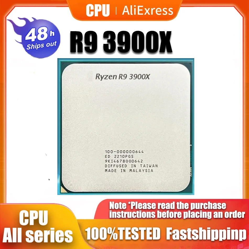 Двухъядерный процессор Ryzen 9 3900X R9 3900X 3,8 ГГц, 24 потока, 7 нм, L3 = 64 МБ 100- 000000023 Розетка АМ4
Двухъядерный процессор Ryzen 9 3900X R9 3900X 3,8 ГГц, 24 потока, 7 нм, L3 = 64 МБ 100- 000000023 Розетка АМ4