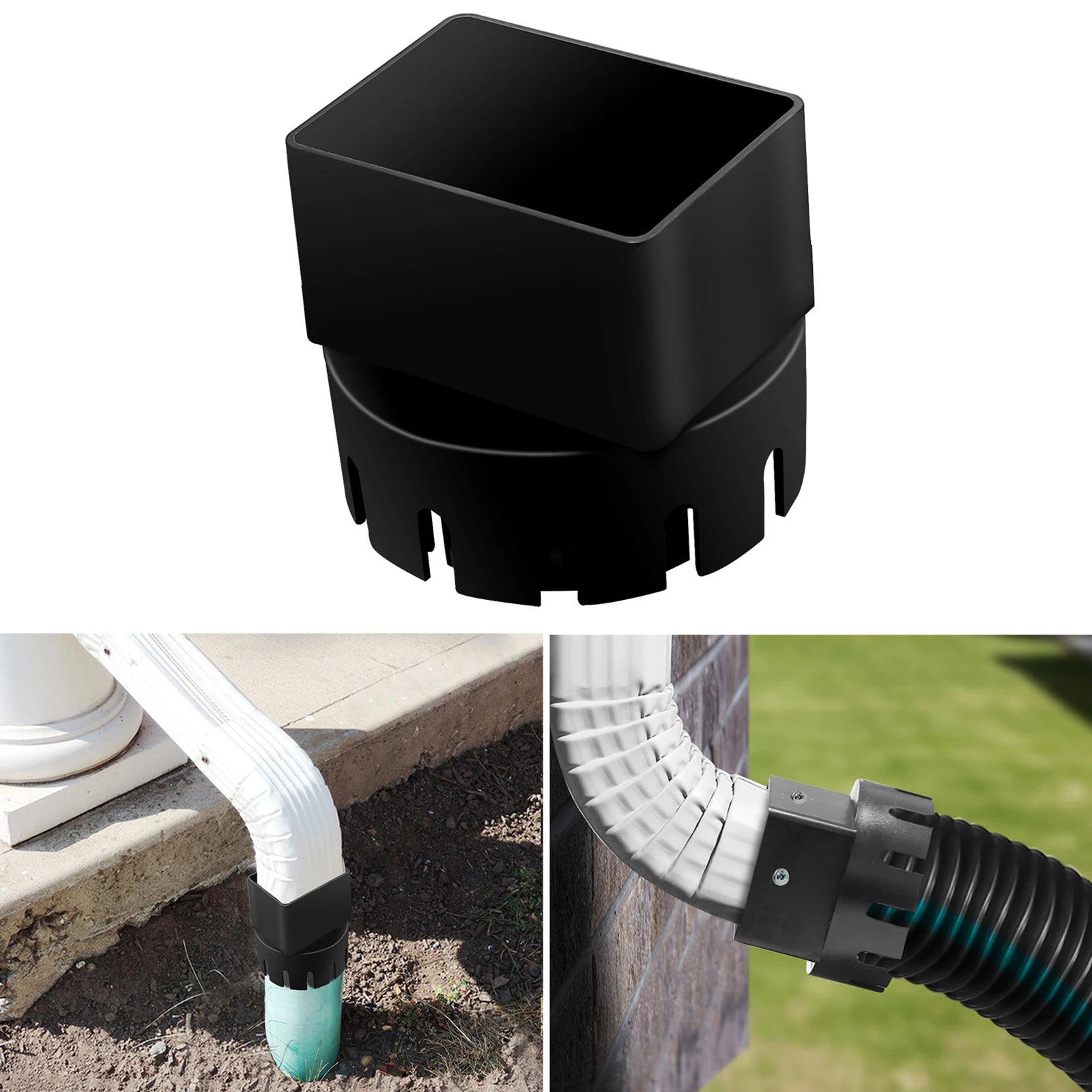 Rain Gutter Pipe Adapter Downspout Outdoor Connector Round to Square Drain Pipe Rainwater Collection Diverter Quick Connector
Rain Gutter Pipe Adapter Downspout Outdoor Connector Round to Square Drain Pipe Rainwater Collection Diverter Quick Connector