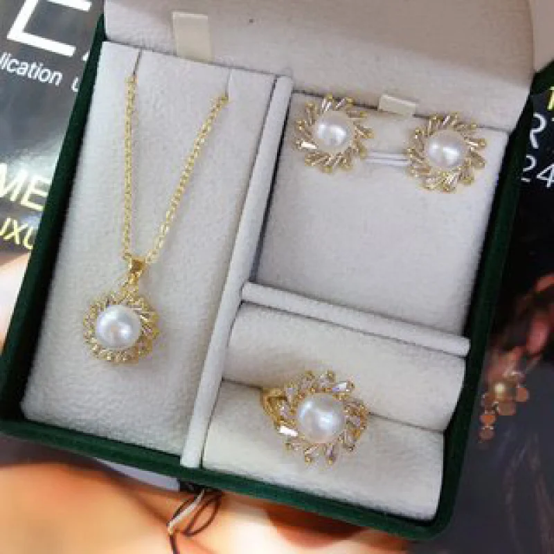 Комплект пресноводного жемчуга для женщин, корейский, 8-9 мм, универсальный, классический, модный 087
Комплект пресноводного жемчуга для женщин, корейский, 8-9 мм, универсальный, классический, модный 087