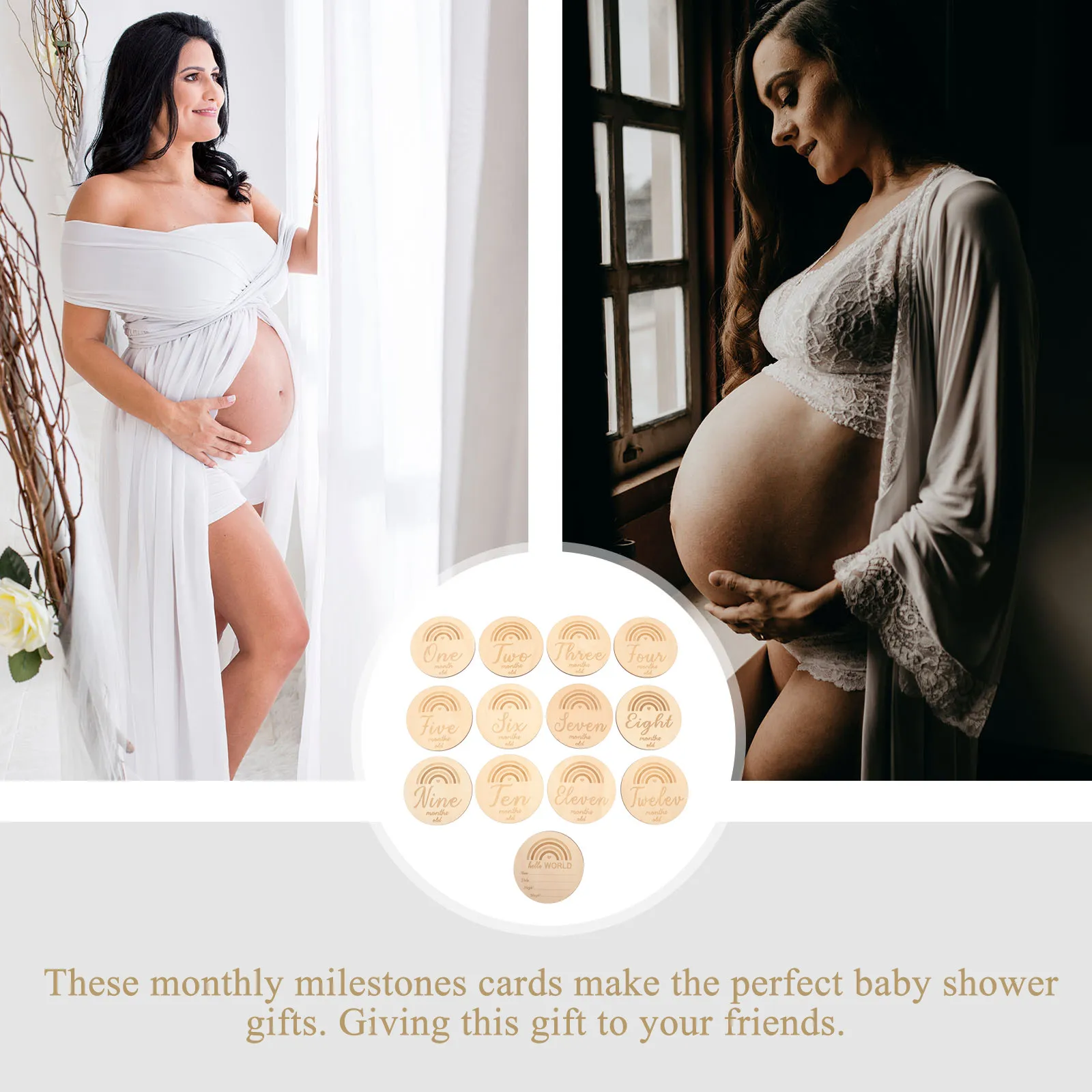 13Pcs Baby Growth Wooden Cards Smooth Finish Safe for Newborn Skin Monthly Photo Props Keepsakes for Social Media
13Pcs Baby Growth Wooden Cards Smooth Finish Safe for Newborn Skin Monthly Photo Props Keepsakes for Social Media