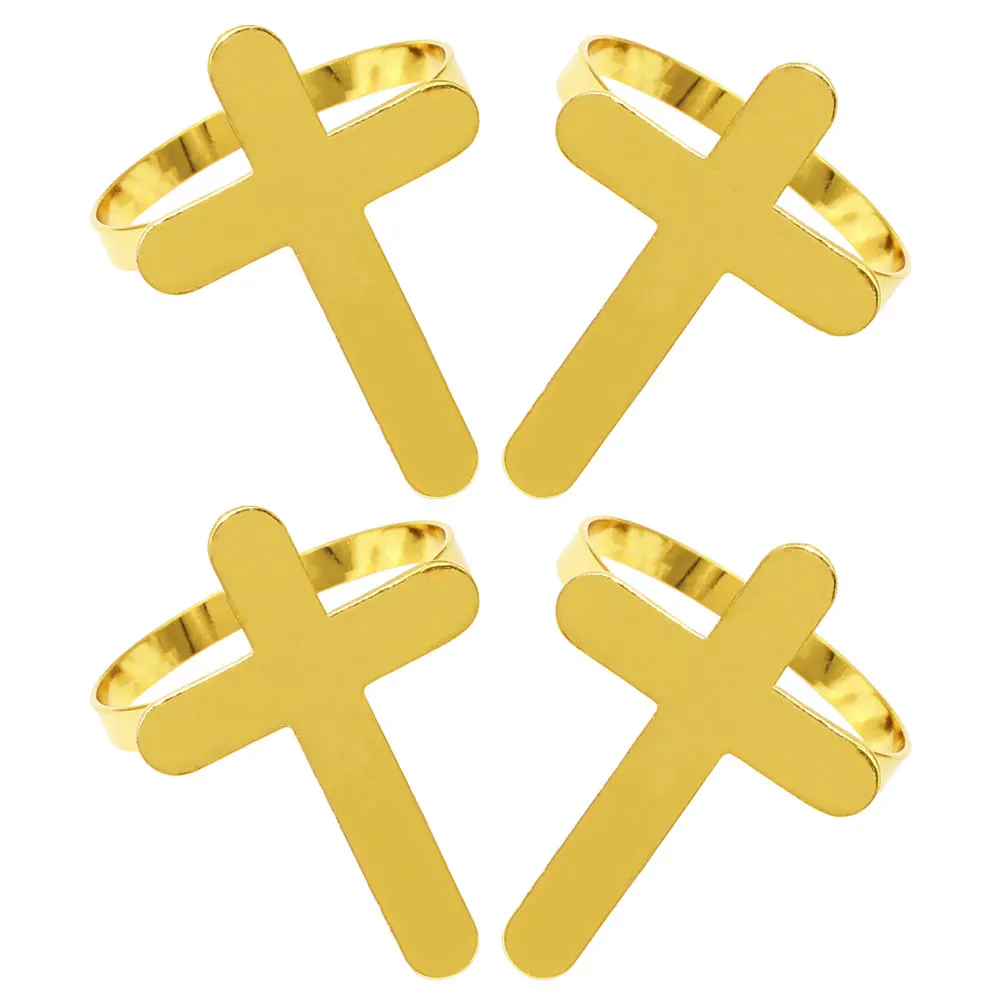 4 Pcs Napkin Rings Cross Shaped Decorative Tableware Wedding Banquet Party Hotel Dining Serviette Holder Metal
4 Pcs Napkin Rings Cross Shaped Decorative Tableware Wedding Banquet Party Hotel Dining Serviette Holder Metal