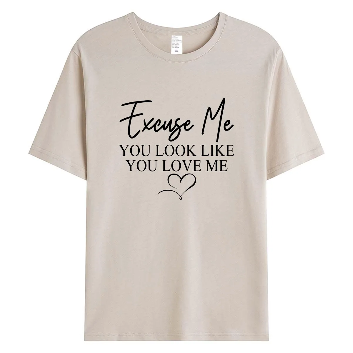 Excuse Me You Look Like You Love Me Women T-Shirt Funny Flirty Text Graphic Tee Trendy Summer Cotton Tops Casual Shirt
Excuse Me You Look Like You Love Me Women T-Shirt Funny Flirty Text Graphic Tee Trendy Summer Cotton Tops Casual Shirt