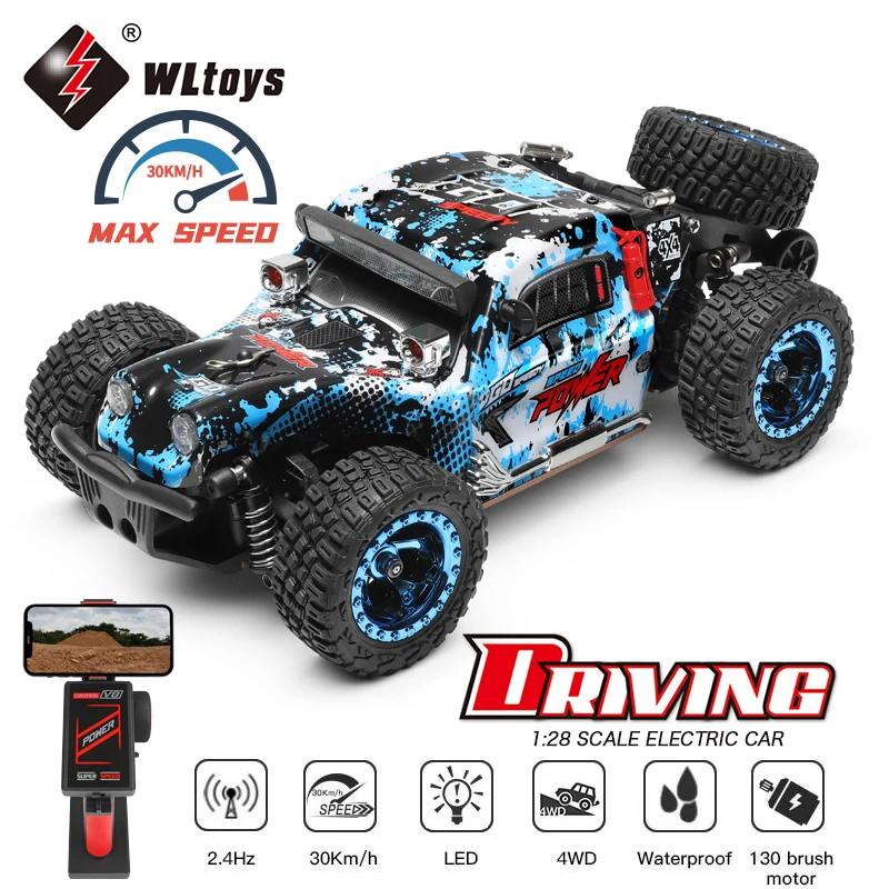 WLtoys 1/28 RC Cars 284161 4WD Drive Off-Road 2.4G 30KM/H High Speed Alloy Car With LED 1:28 Rally Racing Car Toys for Kids Gift
WLtoys 1/28 RC Cars 284161 4WD Drive Off-Road 2.4G 30KM/H High Speed Alloy Car With LED 1:28 Rally Racing Car Toys for Kids Gift