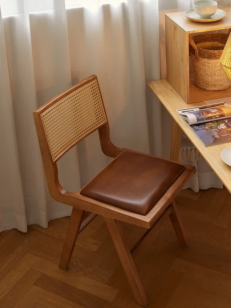 Japanese solid wood rattan dining chair medieval Chandigarh simple leisure chair retro home light luxury nordic furniture
Japanese solid wood rattan dining chair medieval Chandigarh simple leisure chair retro home light luxury nordic furniture