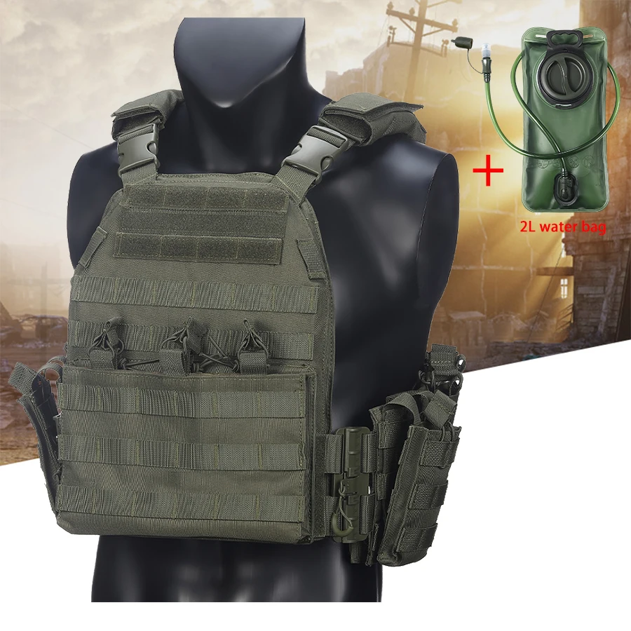 2L water bag hunting vest convenient drinking water outdoor training portable combination vest set
2L water bag hunting vest convenient drinking water outdoor training portable combination vest set