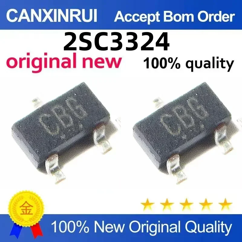 (5-100 pieces) SMT transistor 2SC3324-GR 2SC3324 silk screen CBG SOT23 120V100mA chip IC
(5-100 pieces) SMT transistor 2SC3324-GR 2SC3324 silk screen CBG SOT23 120V100mA chip IC