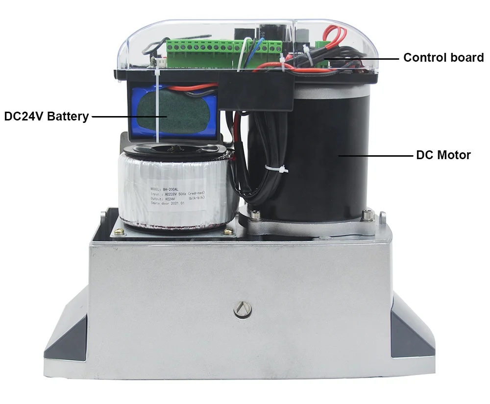 24V DC Sliding Door Motor Automatic Slide Gate Opener DC1200KG Solar Gate Opener
24V DC Sliding Door Motor Automatic Slide Gate Opener DC1200KG Solar Gate Opener