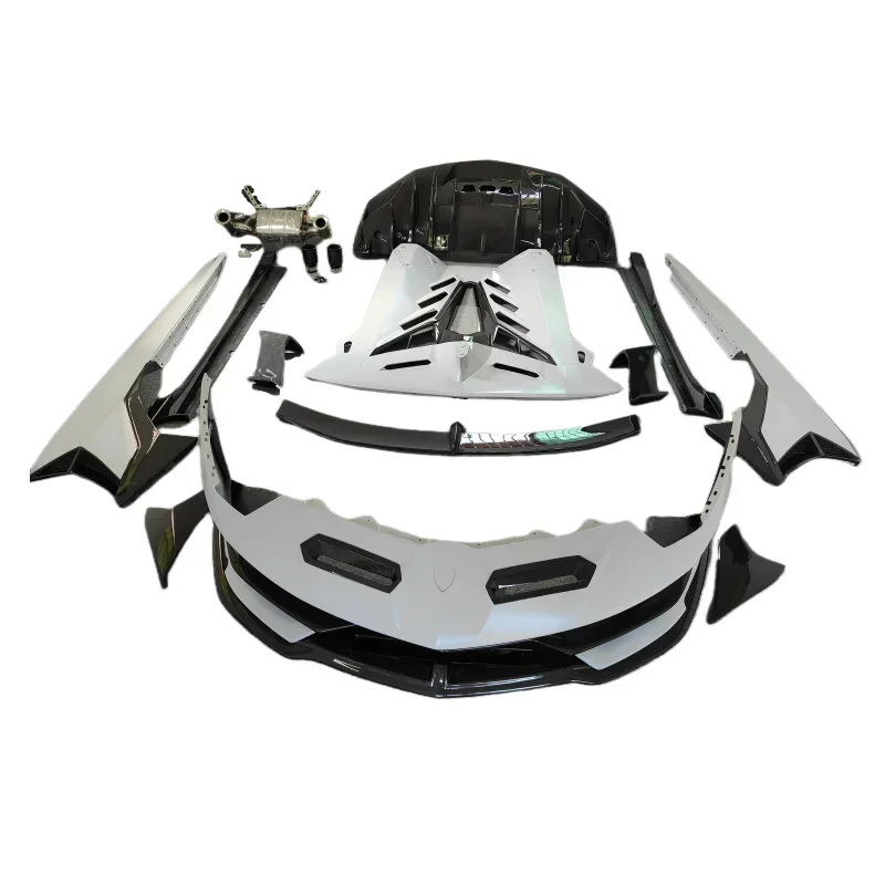 SVJ style semi dry carbon fiber front and rear bumper side skirts rear spoiler tail cover for Lamborghini LP700 720 750 body kit
SVJ style semi dry carbon fiber front and rear bumper side skirts rear spoiler tail cover for Lamborghini LP700 720 750 body kit