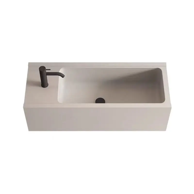 modern simple floor-to-ceiling Corian integrated bathroom hand wash face basin cabinet
modern simple floor-to-ceiling Corian integrated bathroom hand wash face basin cabinet