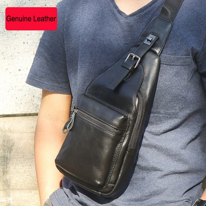 Genuine Leather Sling Bag Chest Shoulder Bags for Men Outdoors Anti Theft Cowhide Waterproof Casual Daypack Crossbody Backpack
Genuine Leather Sling Bag Chest Shoulder Bags for Men Outdoors Anti Theft Cowhide Waterproof Casual Daypack Crossbody Backpack