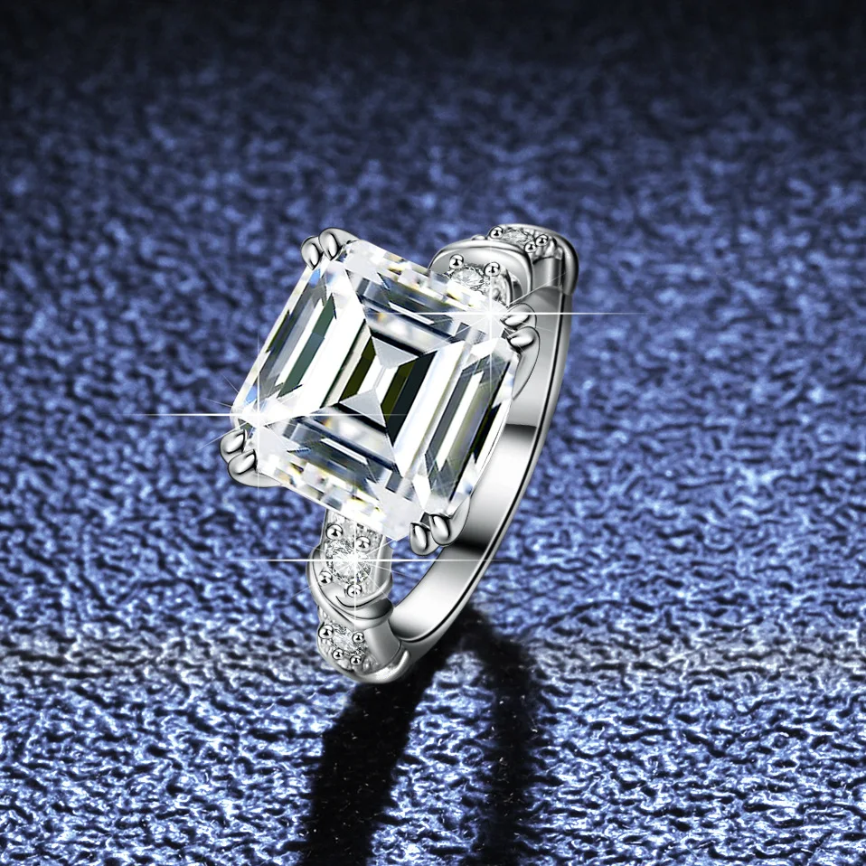 Women's PT950 platinum diamond ring 5 carat mosanite ring special square bag square pagoda princess square cut
Women's PT950 platinum diamond ring 5 carat mosanite ring special square bag square pagoda princess square cut