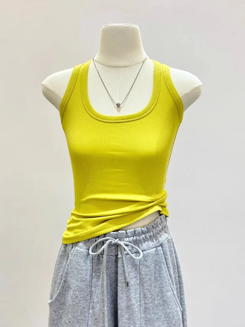 Летние укороченные майки в рубчик, черные майки для девочек, пуловер, жилет, повседневные женские уличные желтые топы, футболки без рукавов
Летние укороченные майки в рубчик, черные майки для девочек, пуловер, жилет, повседневные женские уличные желтые топы, футболки без рукавов