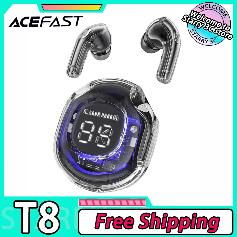 Оригинальные беспроводные наушники Acefast T8 02, Bluetooth 5,3, TWS наушники-вкладыши, наушники ENC с шумоподавлением, уличные наушники, подарок
Оригинальные беспроводные наушники Acefast T8 02, Bluetooth 5,3, TWS наушники-вкладыши, наушники ENC с шумоподавлением, уличные наушники, подарок
