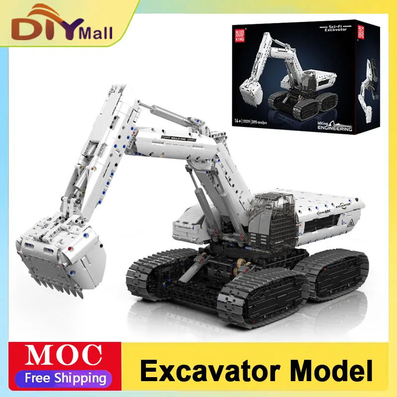 Mould King 17079 Engineering Excavator Model Building Blocks Set MOC Construction Truck Bricks Kit for Kids Christmas Gift
Mould King 17079 Engineering Excavator Model Building Blocks Set MOC Construction Truck Bricks Kit for Kids Christmas Gift