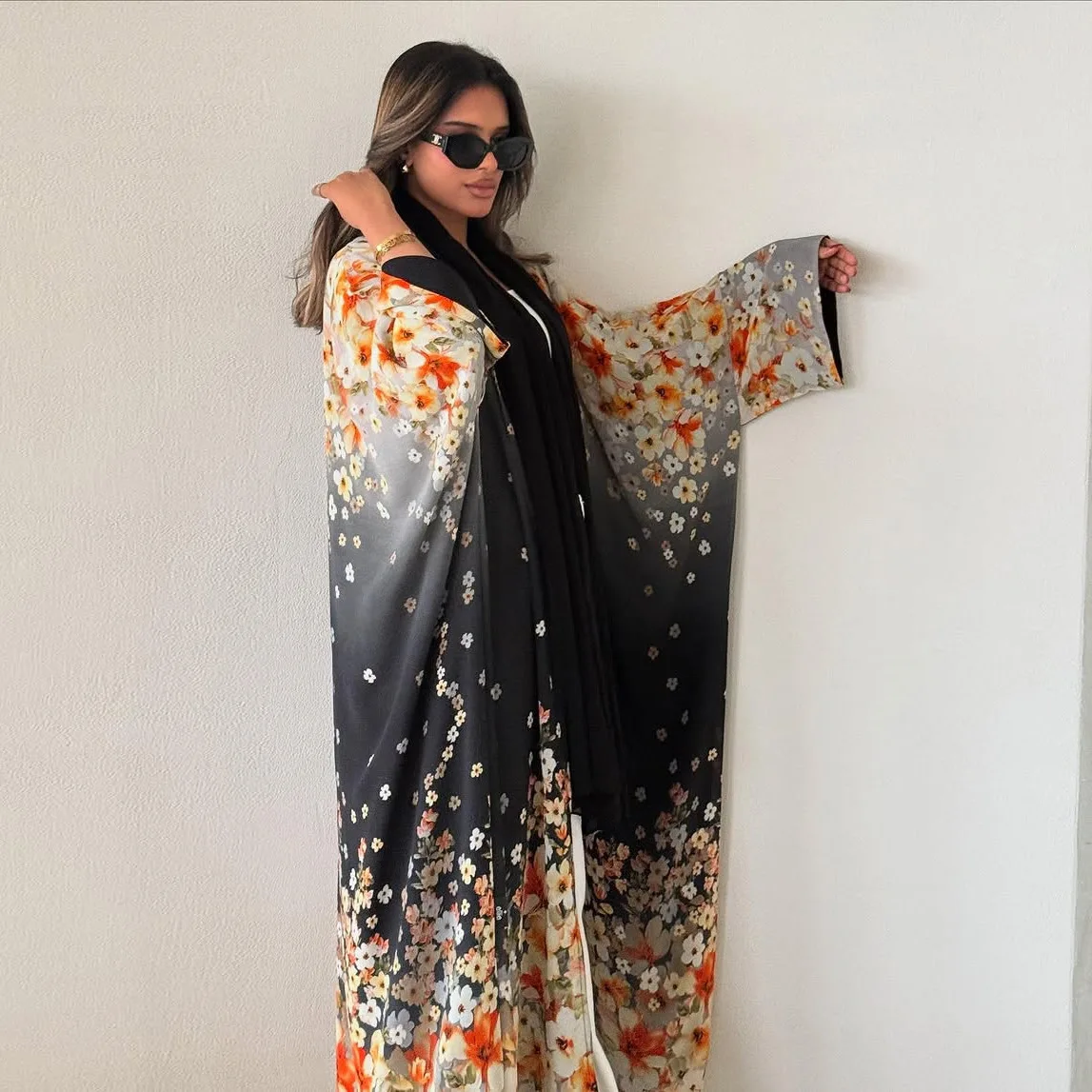 Dubai Floral Print Open Front Abaya Women Dress Kimono Cardigan Muslim Kaftan Jalabiya Caftan Femme Robe Islam Clothing Vestidos
Dubai Floral Print Open Front Abaya Women Dress Kimono Cardigan Muslim Kaftan Jalabiya Caftan Femme Robe Islam Clothing Vestidos