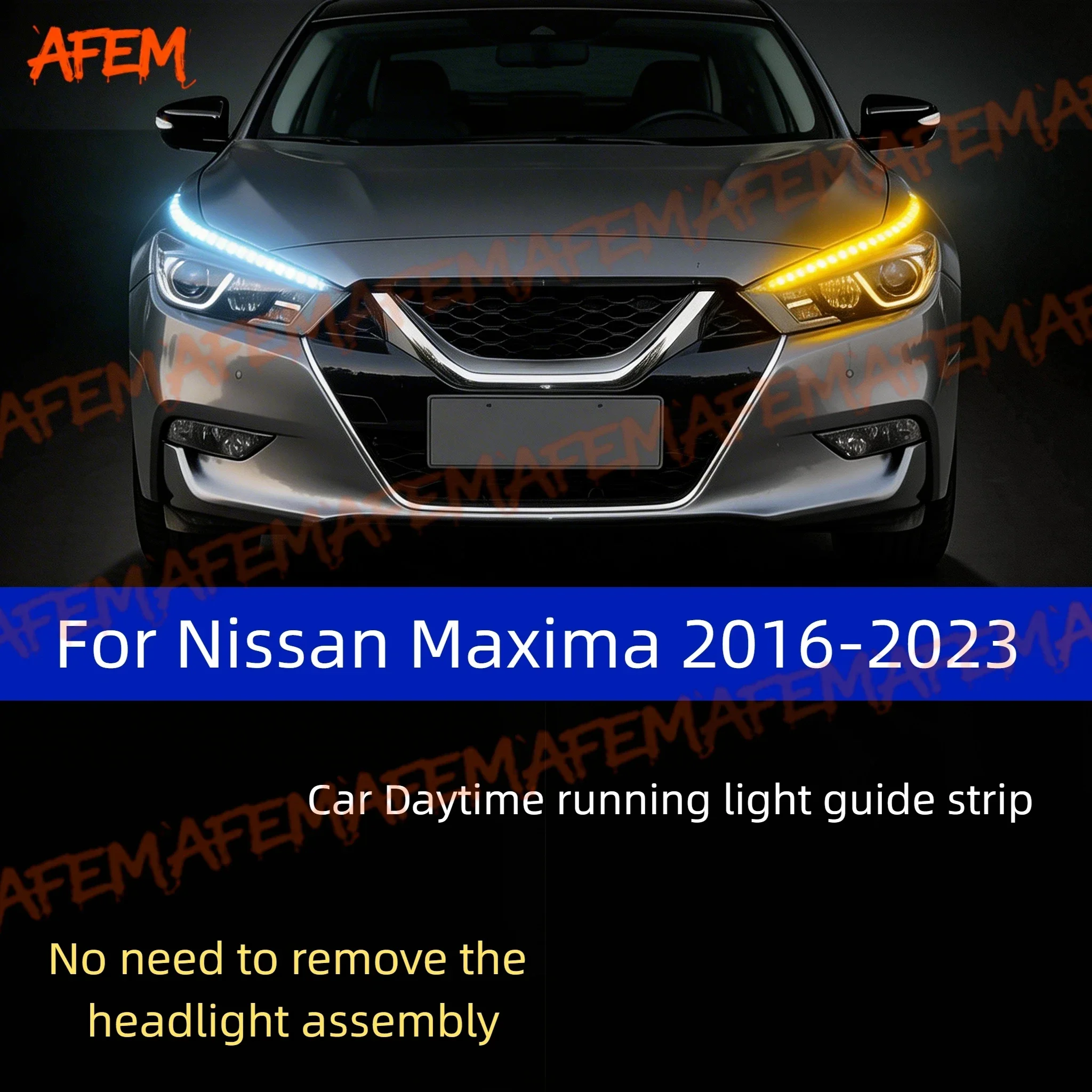 Car DRL Daytime Running Light Start Scan Style Sequential Flowing Turn Signal Light Ultra-Thin LED For Nissan Maxima 2016-2023
Car DRL Daytime Running Light Start Scan Style Sequential Flowing Turn Signal Light Ultra-Thin LED For Nissan Maxima 2016-2023