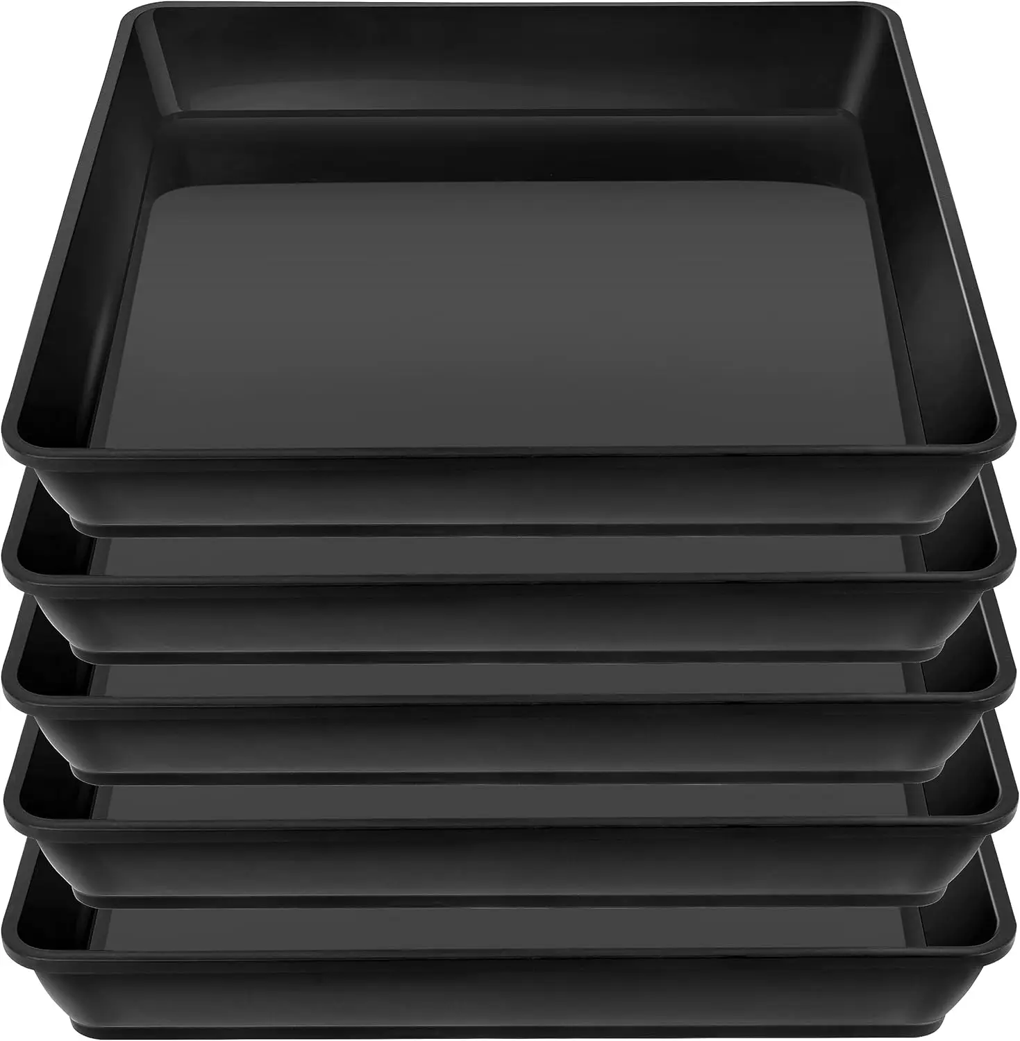 10" Square Plant Saucers 5-Pack, Plastic Drip Trays for Indoor Outdoor Pots, Water Catcher
10" Square Plant Saucers 5-Pack, Plastic Drip Trays for Indoor Outdoor Pots, Water Catcher