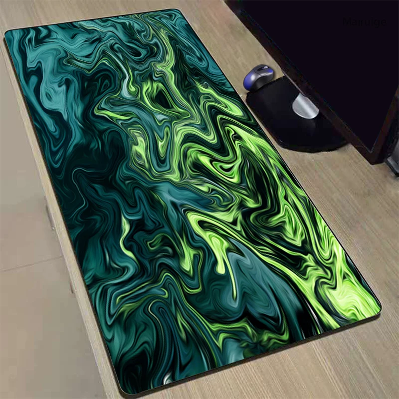 Green Fluid Art Desktop Office Accessories Mouse Pad Keyboard Gaming Pc Extended Pad Mouse Carpet Computer Table Rug Playmat
Green Fluid Art Desktop Office Accessories Mouse Pad Keyboard Gaming Pc Extended Pad Mouse Carpet Computer Table Rug Playmat