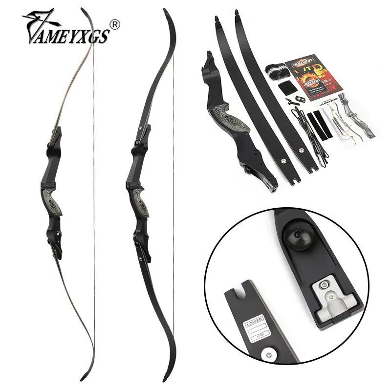 30-60lbs ILF Recurve Bow Archery CNC Aluminum Alloy 17/19/21 inch Bow Riser Right Hand Archer Shooting Target Hunting Bow
30-60lbs ILF Recurve Bow Archery CNC Aluminum Alloy 17/19/21 inch Bow Riser Right Hand Archer Shooting Target Hunting Bow