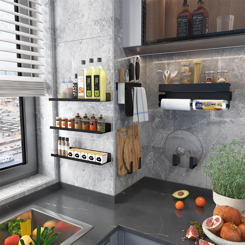 Non Punching Kitchen Storage Rack Multifunctional Wall Mounted Kitchen Supplies Knife Rack Hanging Accessories Dish Drying Rack
Non Punching Kitchen Storage Rack Multifunctional Wall Mounted Kitchen Supplies Knife Rack Hanging Accessories Dish Drying Rack