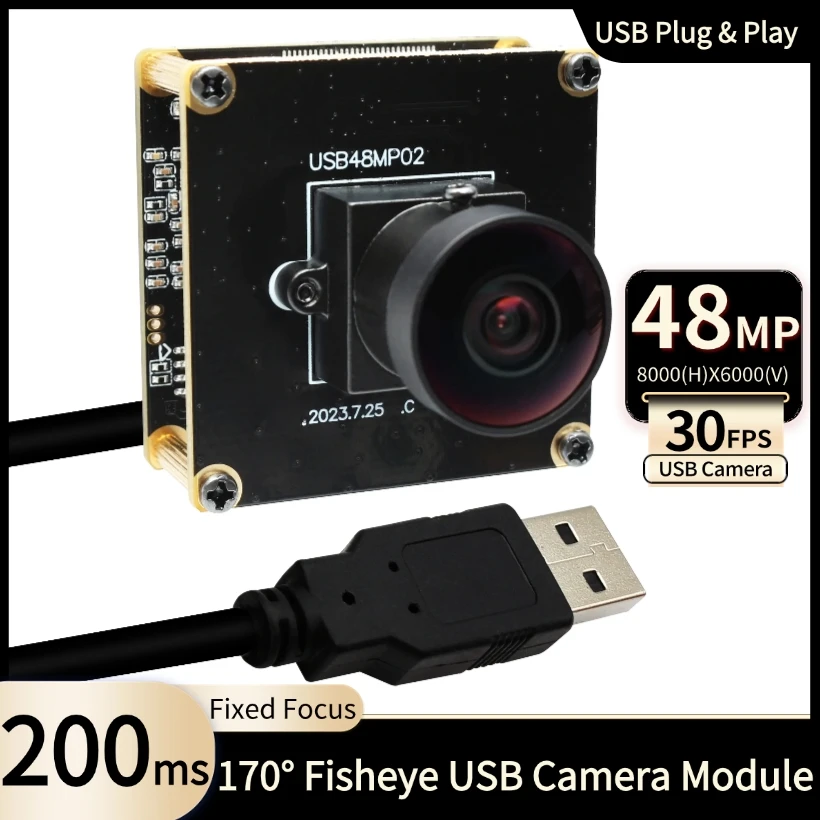 ELP 48MP широкоугольная USB-камера Moudle 4K 30 кадров в секунду USB-камера ПК Веб-камера с объективом «рыбий глаз» 170 градусов для машинного зрения
ELP 48MP широкоугольная USB-камера Moudle 4K 30 кадров в секунду USB-камера ПК Веб-камера с объективом «рыбий глаз» 170 градусов для машинного зрения
