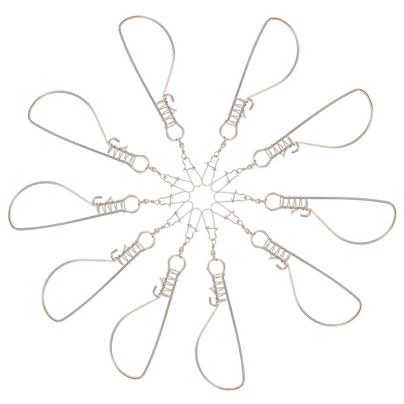10pcs Stainless Fish Buckle Durable Spring Lock Portable Fishing Portable Fish Clip Tools Metal Live Keeper
10pcs Stainless Fish Buckle Durable Spring Lock Portable Fishing Portable Fish Clip Tools Metal Live Keeper