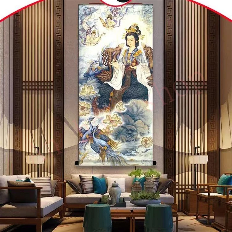 Queen Mother of the West, Exquisite Home Decoration Scroll Hanging Picture, Auspicious Hanging Picture
Queen Mother of the West, Exquisite Home Decoration Scroll Hanging Picture, Auspicious Hanging Picture