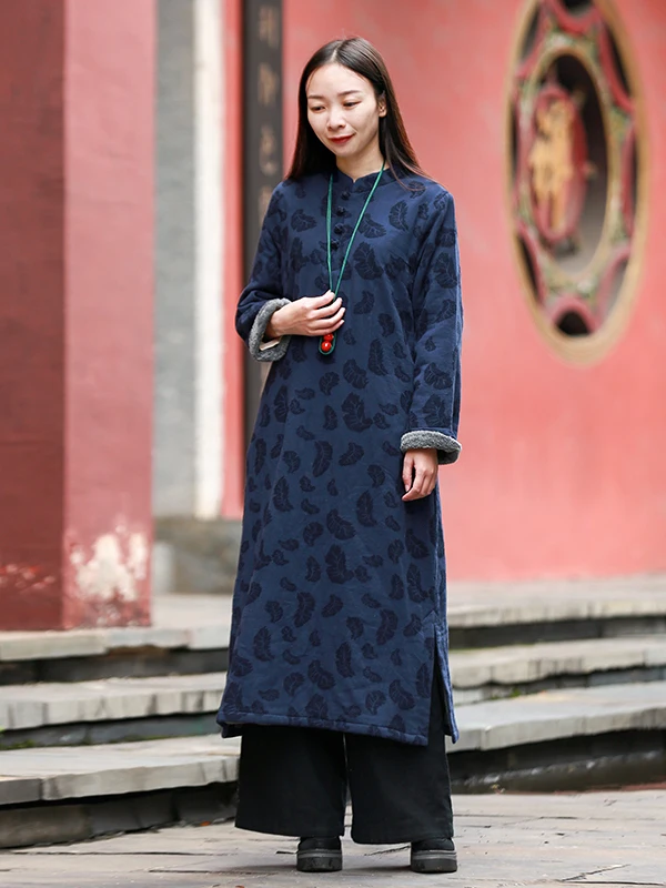 Новое зимнее теплое платье в стиле ретро с вышивкой, на флисовой подкладке, утепленное, с воротником-стойкой, синее, в китайском дзен-стиле, базовое, длинное
Новое зимнее теплое платье в стиле ретро с вышивкой, на флисовой подкладке, утепленное, с воротником-стойкой, синее, в китайском дзен-стиле, базовое, длинное