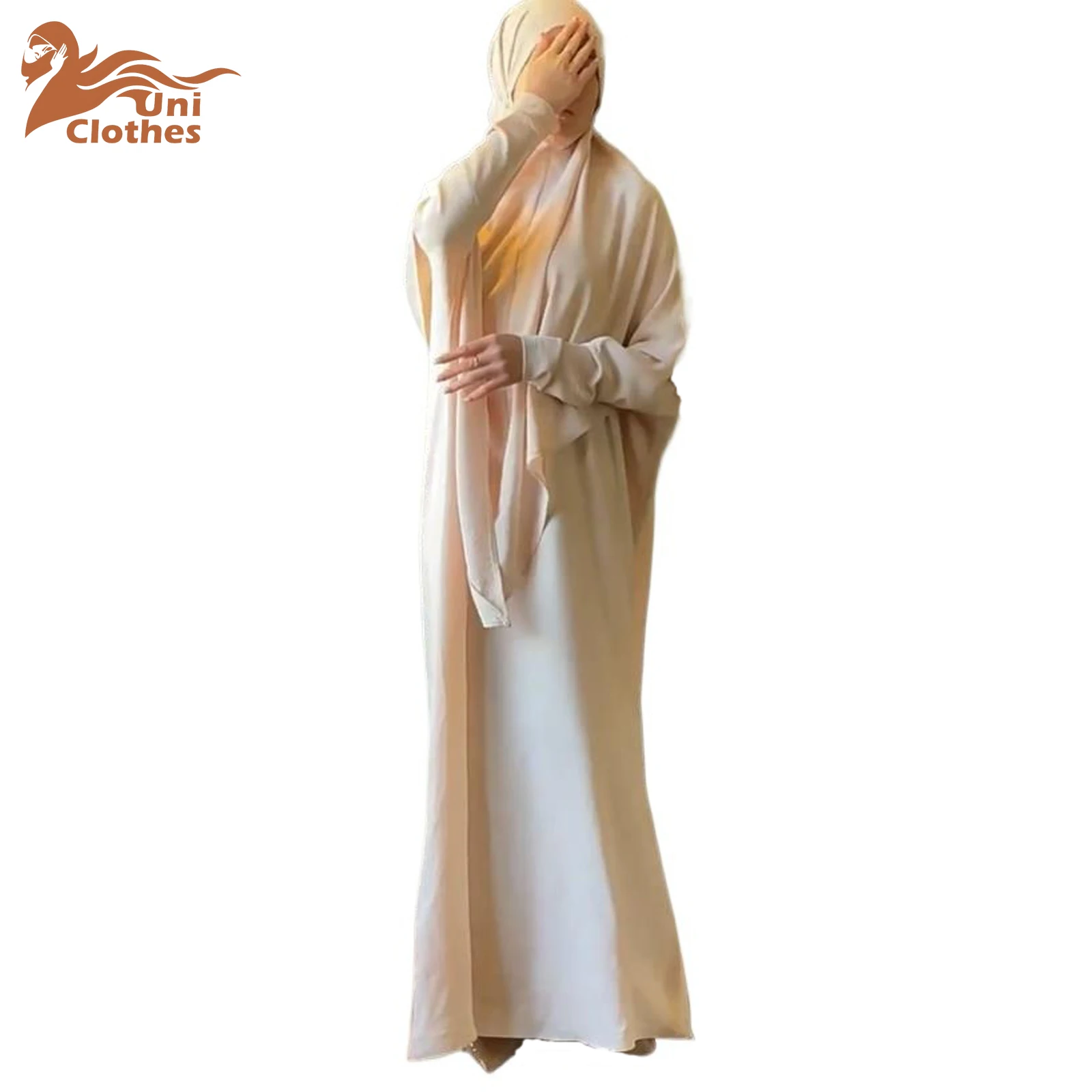 UNI Abaya and Khimar Set Jilbab 2 Piece Ramadan Long Hijab Dress Muslim Prayer Clothes Jilbabs for Women Turkey Islam Dubai Outf
UNI Abaya and Khimar Set Jilbab 2 Piece Ramadan Long Hijab Dress Muslim Prayer Clothes Jilbabs for Women Turkey Islam Dubai Outf
