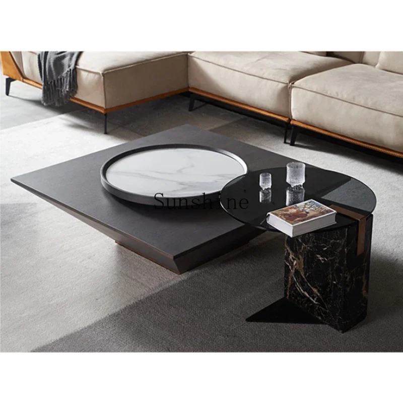 Modern simple coffee table combination household square style corner table
Modern simple coffee table combination household square style corner table