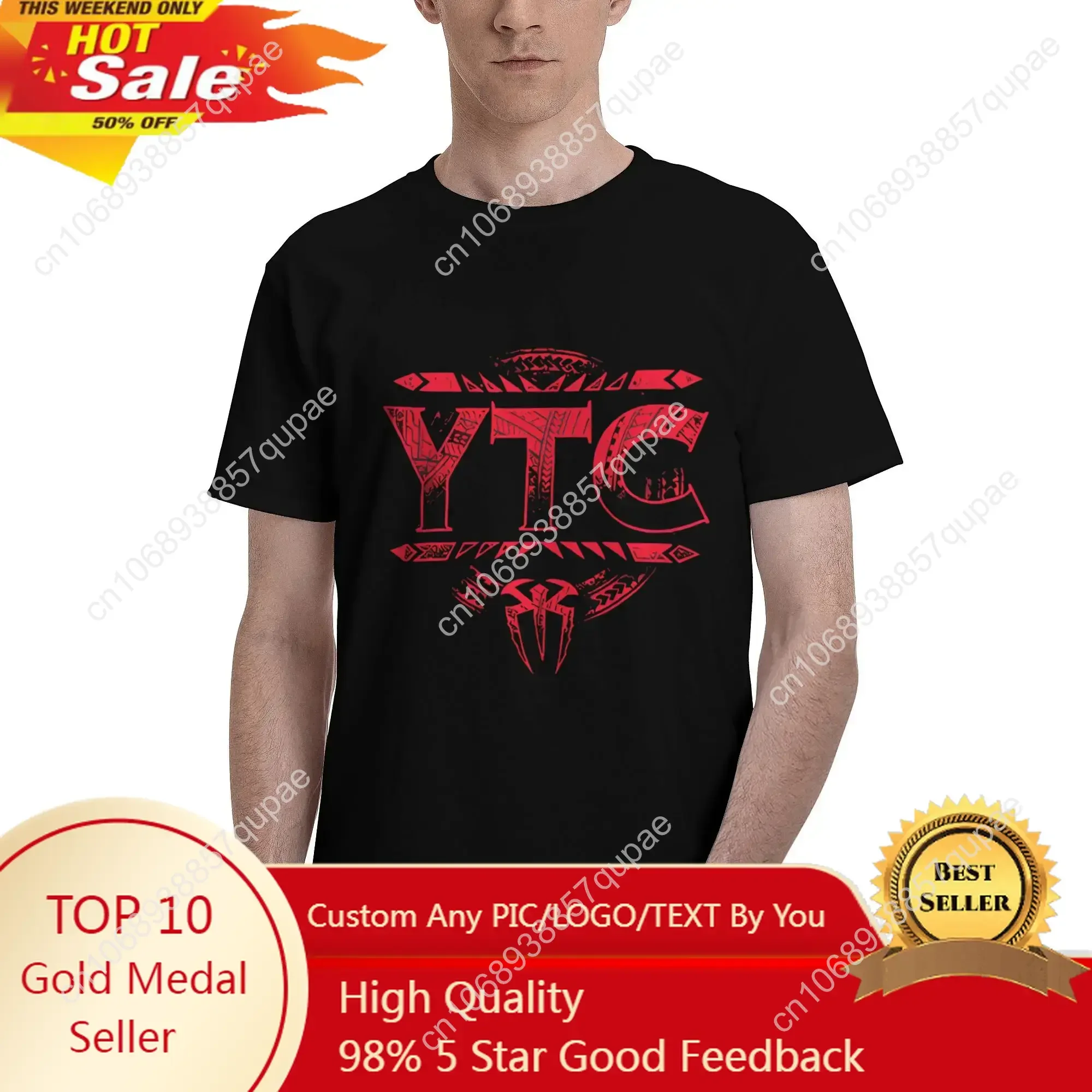 Roman Reigns YTC Graphic Printing T Shirt for Men Women 2025 New Fashion Pure Cotton Tee Shirt Clothing ZM037
Roman Reigns YTC Graphic Printing T Shirt for Men Women 2025 New Fashion Pure Cotton Tee Shirt Clothing ZM037