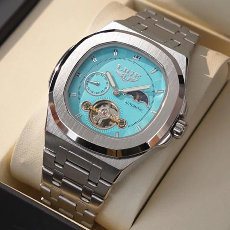 Classic 2026 LIGE Automatic Watches Men Fashion Luxury Mechanical Mens Watch Sports Waterproof Luminous Wristwatches Gifts Reloj
Classic 2026 LIGE Automatic Watches Men Fashion Luxury Mechanical Mens Watch Sports Waterproof Luminous Wristwatches Gifts Reloj