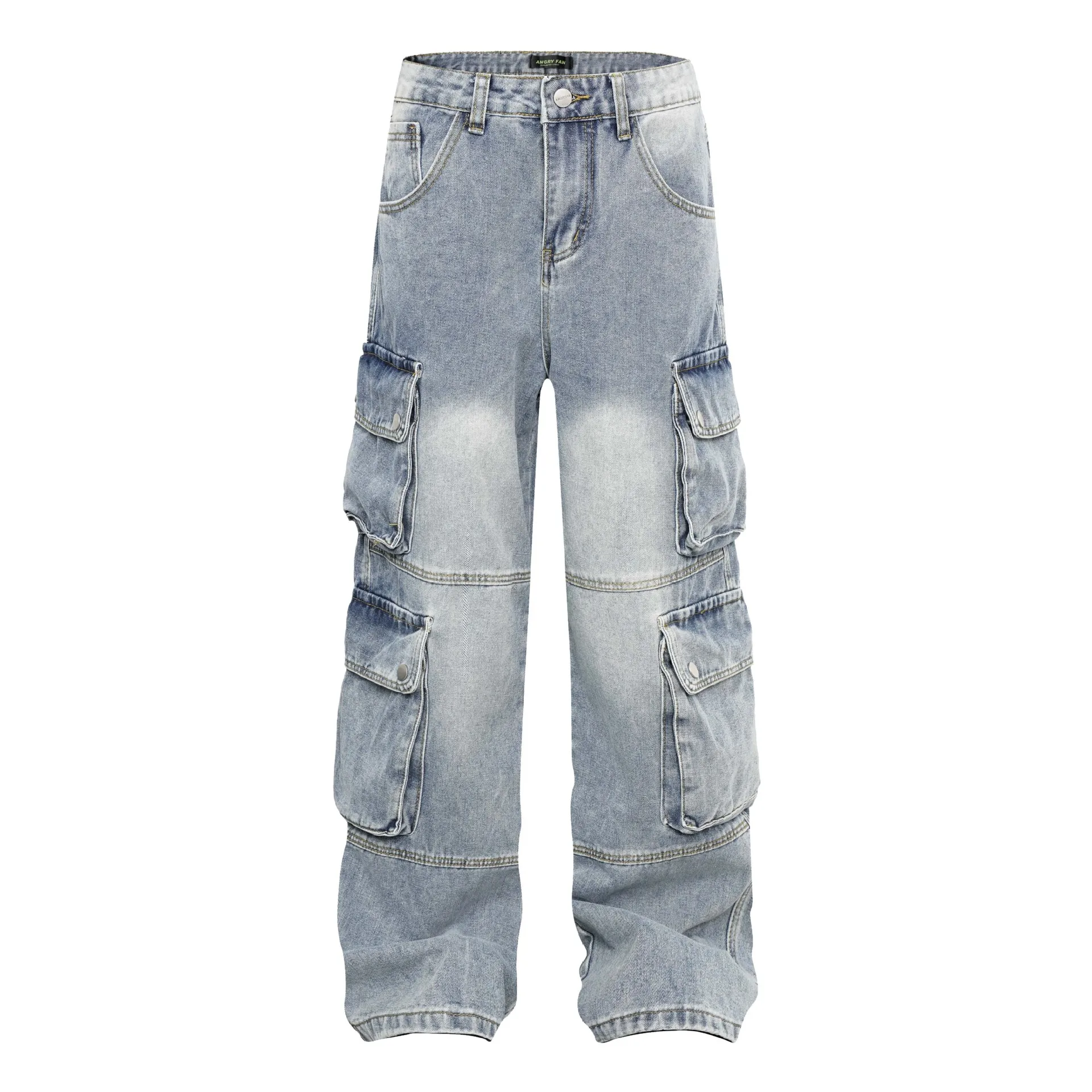 Men's Fashion Vibe Style Cargo Jeans Pants With Multi Pockets Loose Fit Workwear Washed Vintage Denim Trousers Baggy Jeans
Men's Fashion Vibe Style Cargo Jeans Pants With Multi Pockets Loose Fit Workwear Washed Vintage Denim Trousers Baggy Jeans