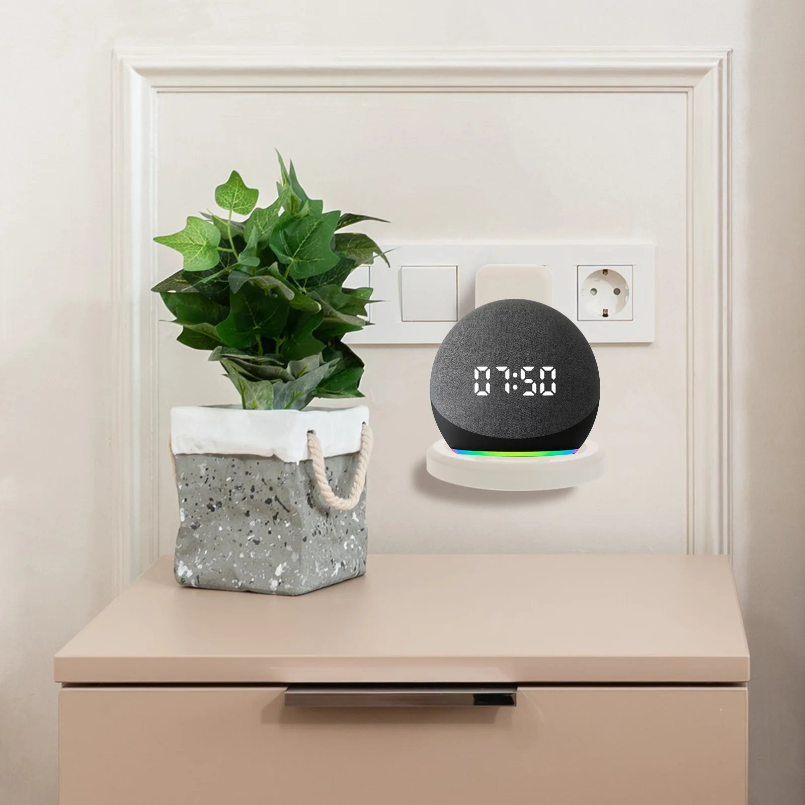 1Pcs Smart Speaker Wall-Mounted Holder Storage Rack Punch-Free Easy Install Compatible for Home Office
1Pcs Smart Speaker Wall-Mounted Holder Storage Rack Punch-Free Easy Install Compatible for Home Office