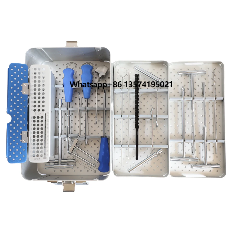 Wholesale Professional Manufacturer 7.3 mm Instrument Set Cannulated Screw Set Bone Surgery
Wholesale Professional Manufacturer 7.3 mm Instrument Set Cannulated Screw Set Bone Surgery