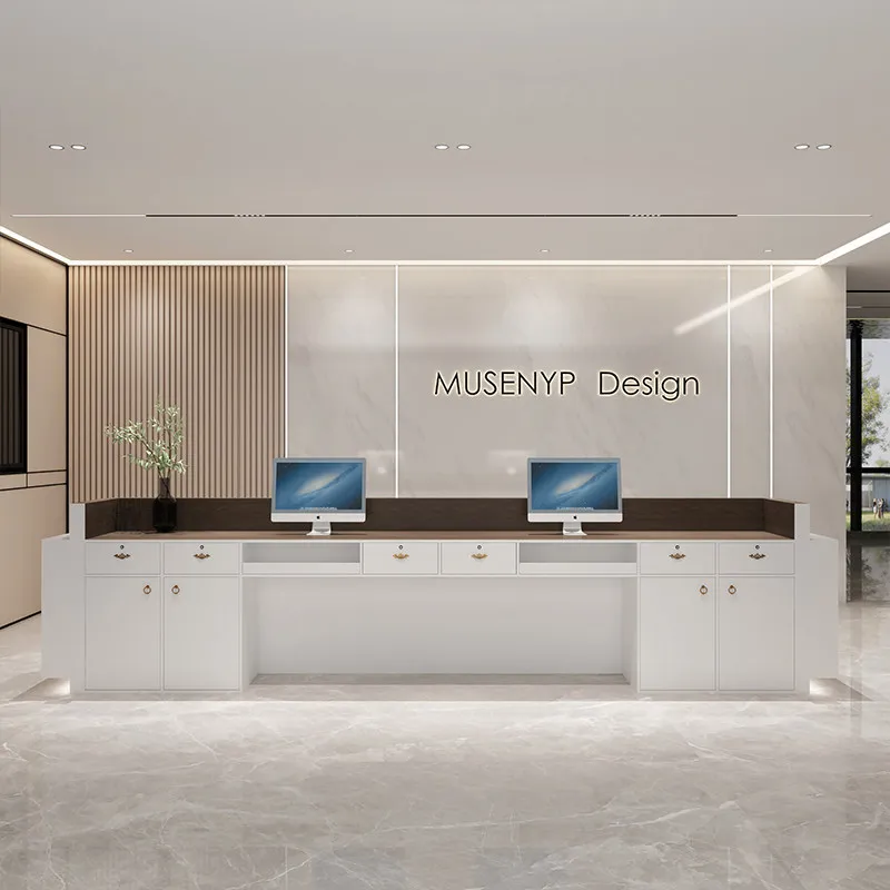 Modern Luxury Reception Desks European Welcome Executive Company Reception Desks Aesthetic Industrial Scrivania Office Furniture
Modern Luxury Reception Desks European Welcome Executive Company Reception Desks Aesthetic Industrial Scrivania Office Furniture