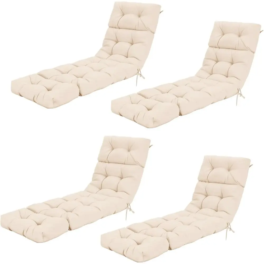 Outdoor High Back Recliner Cushion, 73 x 22, 4 Ties, 4 Thick for Patio Lounge Chairs (Beige)
Outdoor High Back Recliner Cushion, 73 x 22, 4 Ties, 4 Thick for Patio Lounge Chairs (Beige)